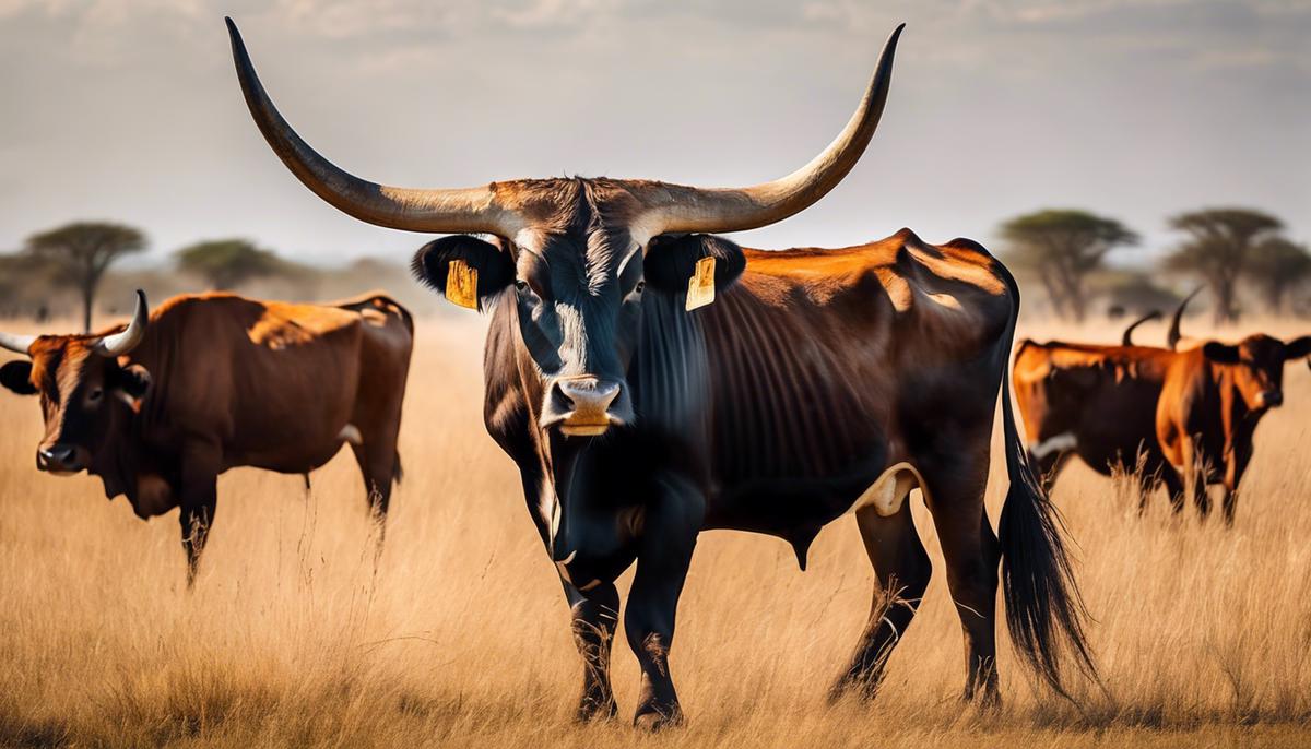 Ankole cattle horn